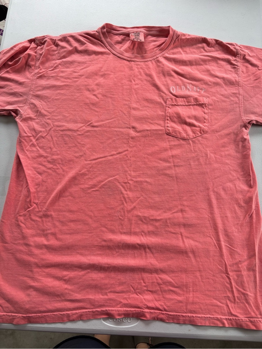 Old Navy Coral Short Sleeve Pocket Tee